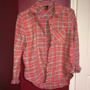 💝Cute Orange Flannel top!💝